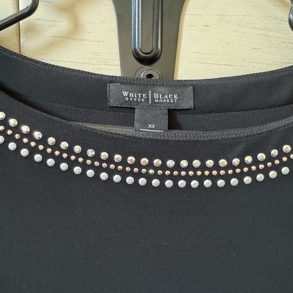 WHBM Black Dress Silver/Gold/Rose Gold Beading - Picture 2 of 3